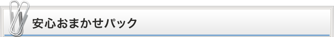 安心おまかせパック